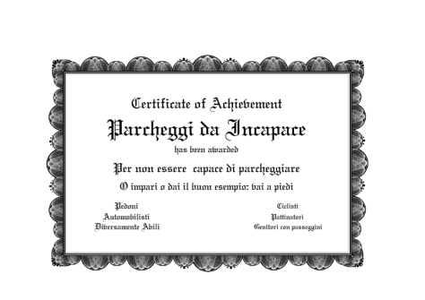 Premio Pessimo Parcheggio