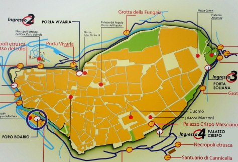 Mappa dell'Anello della Rupe