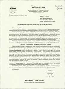 Proposta di Stop allo spreco di cibo e creazione di mercato dell''ultimo minuto M5S Orvieto (Silvio Torre)