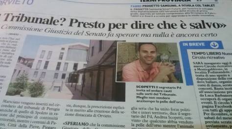 scopetti sul tribunale di Orvieto