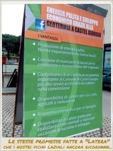 Le solite false promesse da mercante sul geotermico speculativo
