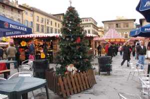 piazza santa croce - mercatino di natale -firenze