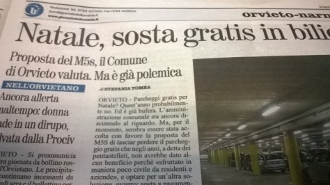 Polemica OL (Orvieto Libera) M5S - ex assessore luciani su parcheggi a pagamentoWP_20141107_002