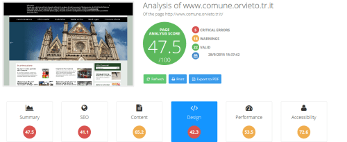test sito comune orvieto primo giorno