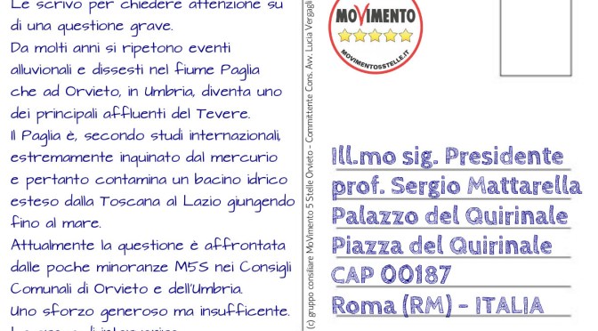 Cartolina a Mattarella