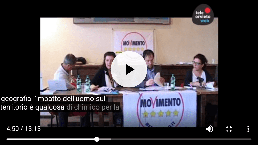 Lucia Vergaglia alla presentazione elettorale 2014