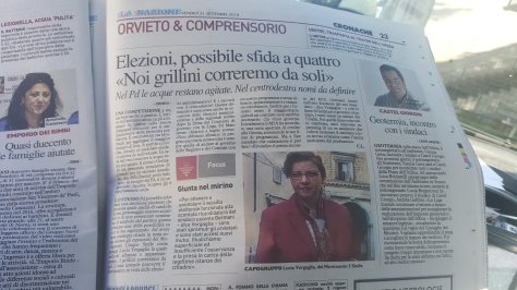 Sfida elettorale ad Orvieto: parla Lucia Vergagli