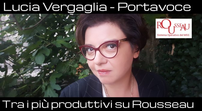 Lucia Vergaglia tra i Portavoce più produttivi