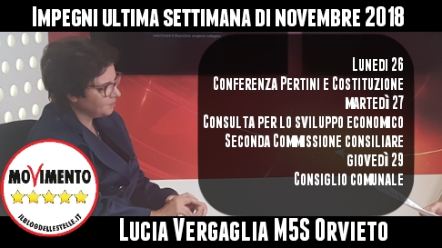 Una settimana piena di impegni