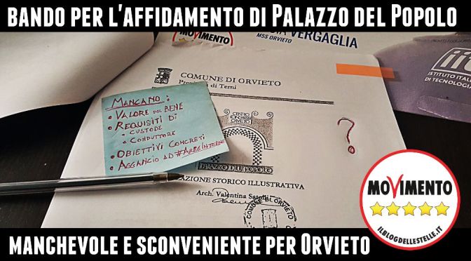 Dubbi sul bando Palazzo del Popolo