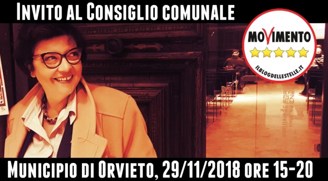 Consiglio comunale 29 novembre 2018