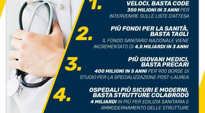 La sanità nella legge di bilancio 2019