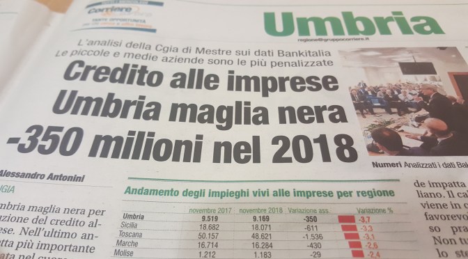 Orvieto e l’Umbria senza credito