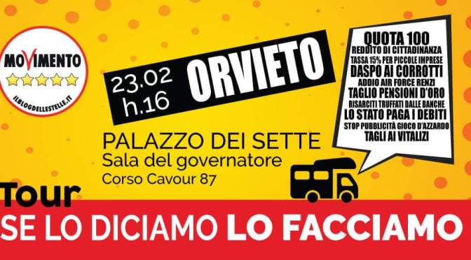 Ad Orvieto “Se lo diciamo lo facciamo”