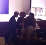 Lucia Vergaglia con le eredi Rodari