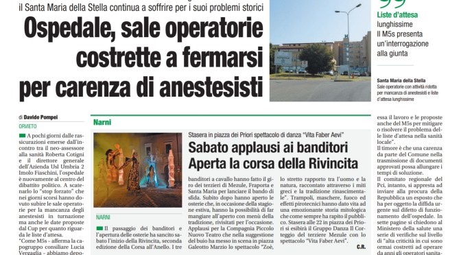 Orvieto, Umbria. La salute e la sanità orvietana.