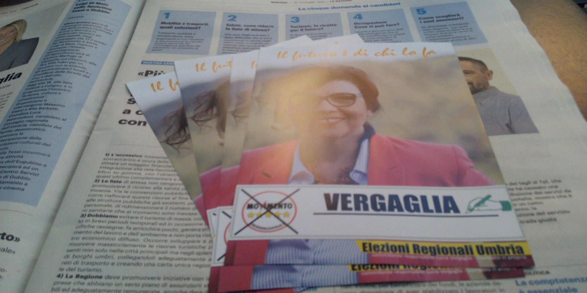 Lucia Vergaglia candidata per la regione Umbria 2019